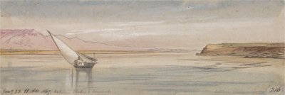 Between Thebes and Erment by Edward Lear